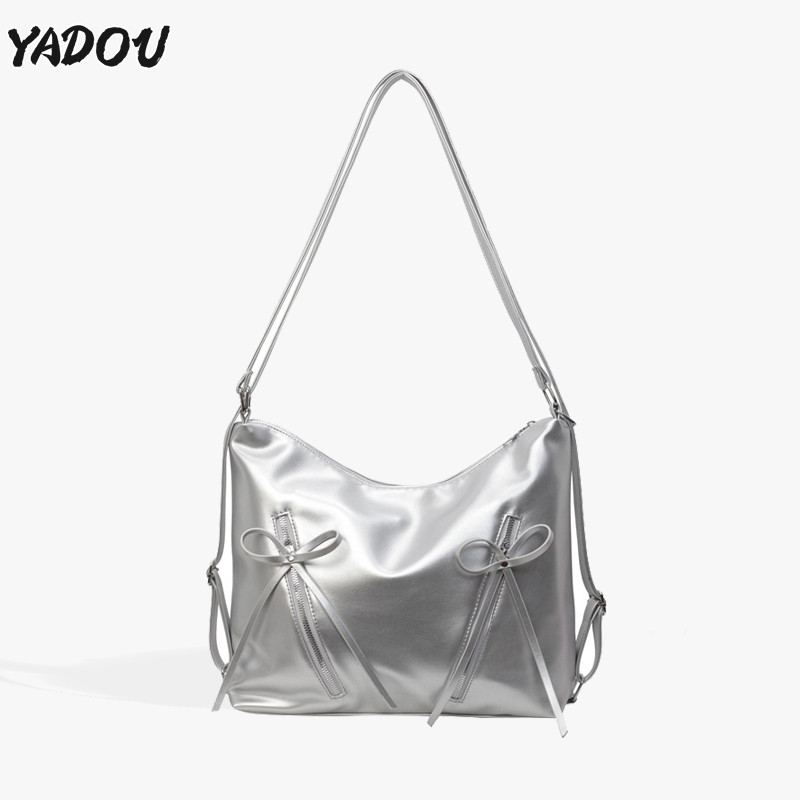 YADOU ใช่แล้ว ใหม่โบว์กระเป๋าเป้สะพายหลังแฟชั่นสไตล์เกาหลีที่เดินทางมาพักผ่อนกระเป๋าสะพายความจุขนาดใหญ่