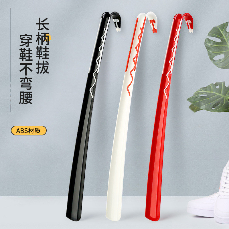 {Shoehorn} IKEA สไตล์เดียวกัน Shoehorn หญิงตั้งครรภ์รองเท้าสลิปพลาสติกรองเท้าด้ามยาวรองเท้าสวมใส่อย่าขอความช่วยเหลือรองเท้า Lif