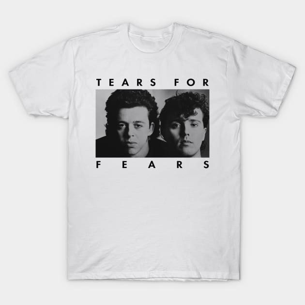 [COD]เสื้อยืด Tears for fears - Retro T-Shirtสีดำ วินเทจ เซ็กซี่ ชีฟอง
