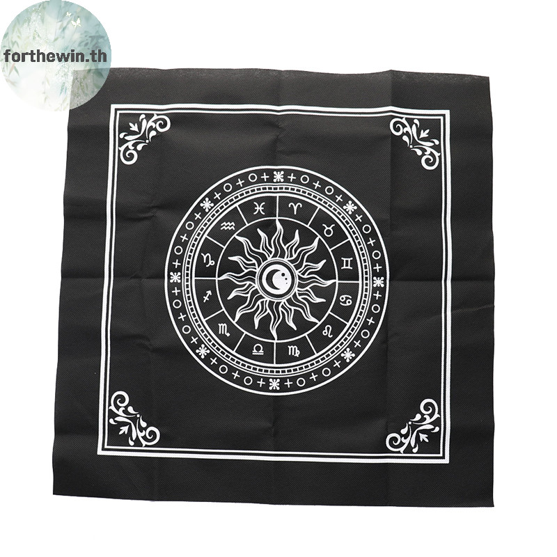 Forthewin Tarot ผ้าปูโต๊ะ Divination ไพ่ทาโรต์ Pad Pendulum Magic Pentacle Runes ผ้า th
