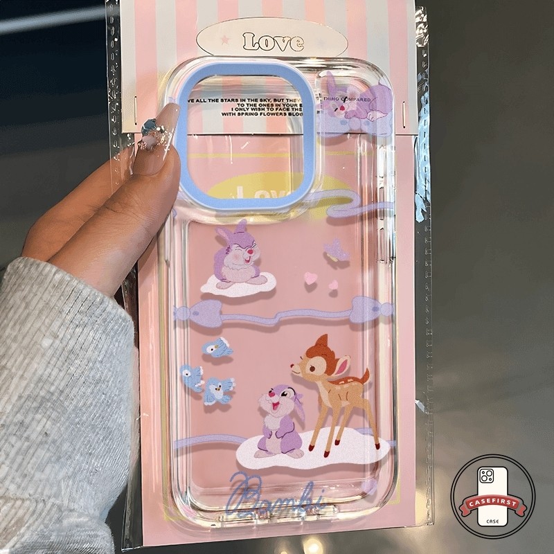 การ์ตูนกระต่ายกวางเมฆดวงจันทร์เคสสำหรับ Samsung A06 A14 A15 A24 A50 A34 A52 A25 A23 A02s A03 A05s A13 A54 A32 A05 A53