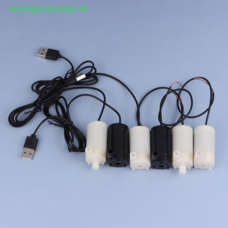 Strongaromonyu DC 3V ปั๊มน้ําขนาดเล็กแนวนอนปั๊มจุ่มขนาดเล็กน้ําพุแนวตั้ง Mini Micro Plug TH