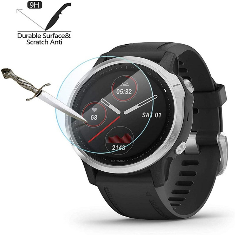 Garmin Fenix8 Fenix7 Fenix6 600D HDฟิล์มกระจกนิรภัยใสสําหรับGarmin Fenix 8 43 มม.47 มม.51 มม.7X 7S 7 6 Pro Sapphire Anti Scratchป้องกันการระเบิดสมาร์ทนาฬิกาป้องกันหน้าจอ
