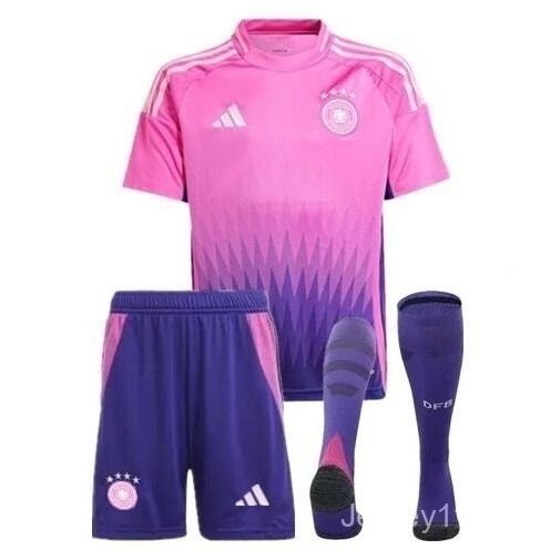 เสื้อฟุตบอลเยอรมนีสำหรับเด็ก2024/25ชุดนอกสีม่วง pantypants