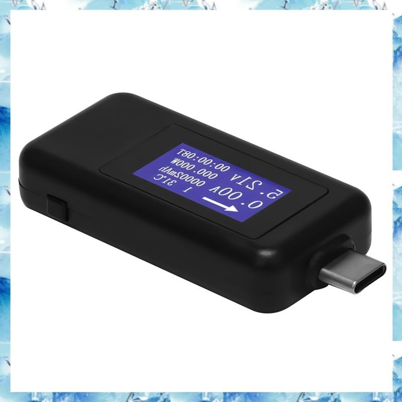 [ ] Keweisi Type-C Usb Meter Tester Power Meter Usb Multimeter Voltage And Current Tester 0-5.1A 4-3
