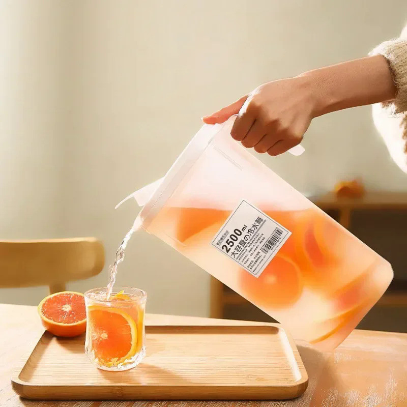 Large Capacity Cold Water Pitcher Cold Kettle Iced Beverage Dispenser Refrigerator  Cold Juice Lemon