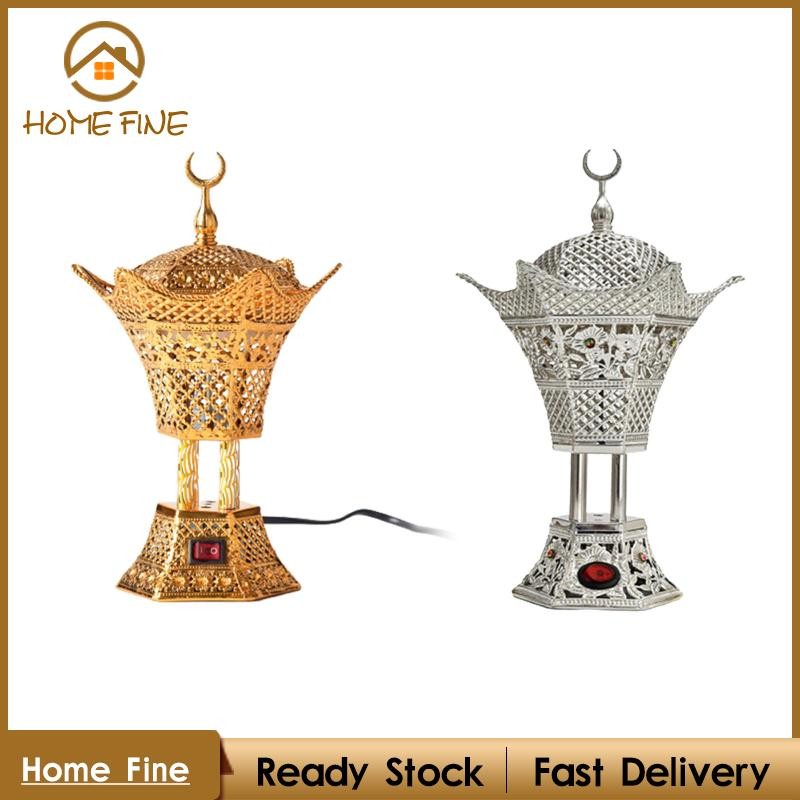 [Katarina_x] เตาไฟฟ้า 8.3 นิ้วสูงสําหรับ Oud Cones โลหะอาหรับ Oud Burner Bukhoor Burner สําหรับ Arom