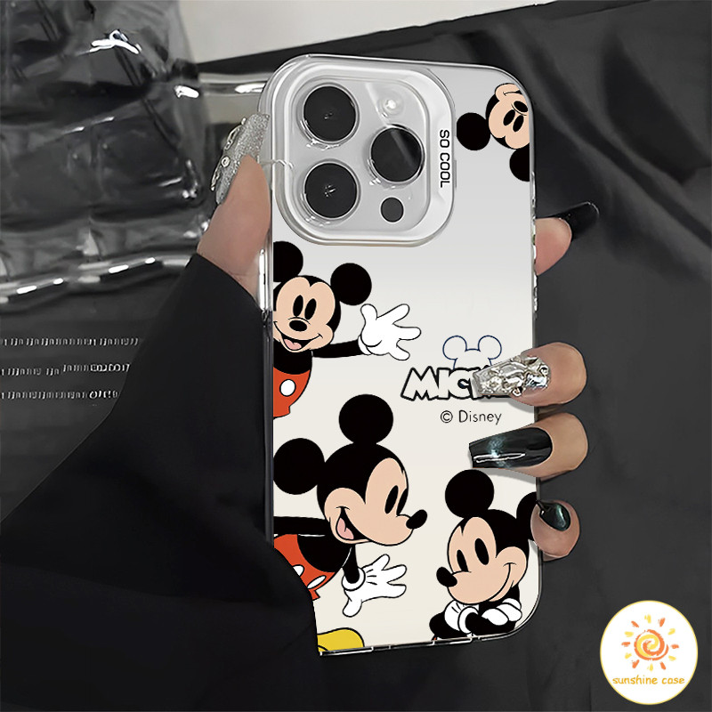 เคสโทรศัพท์มือถือมิกกี้การ์ตูนอเมริกัน ไอโฟน11 For iPhone12 13 14 15Pro MAX X XS XR 7 8Plus SE2020 เคสโทรศัพท์