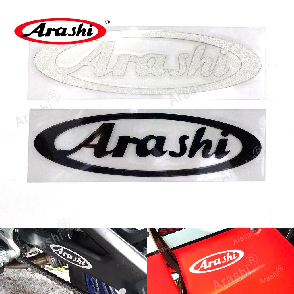 Arashi โลโก้สติกเกอร์ตกแต่ง Decal รถจักรยานยนต์จักรยานรถสติกเกอร์เรืองแสง Universal สําหรับ HONDA KAWASAKI DUCATI YAMAHA BMW SUZUKI APRILIA