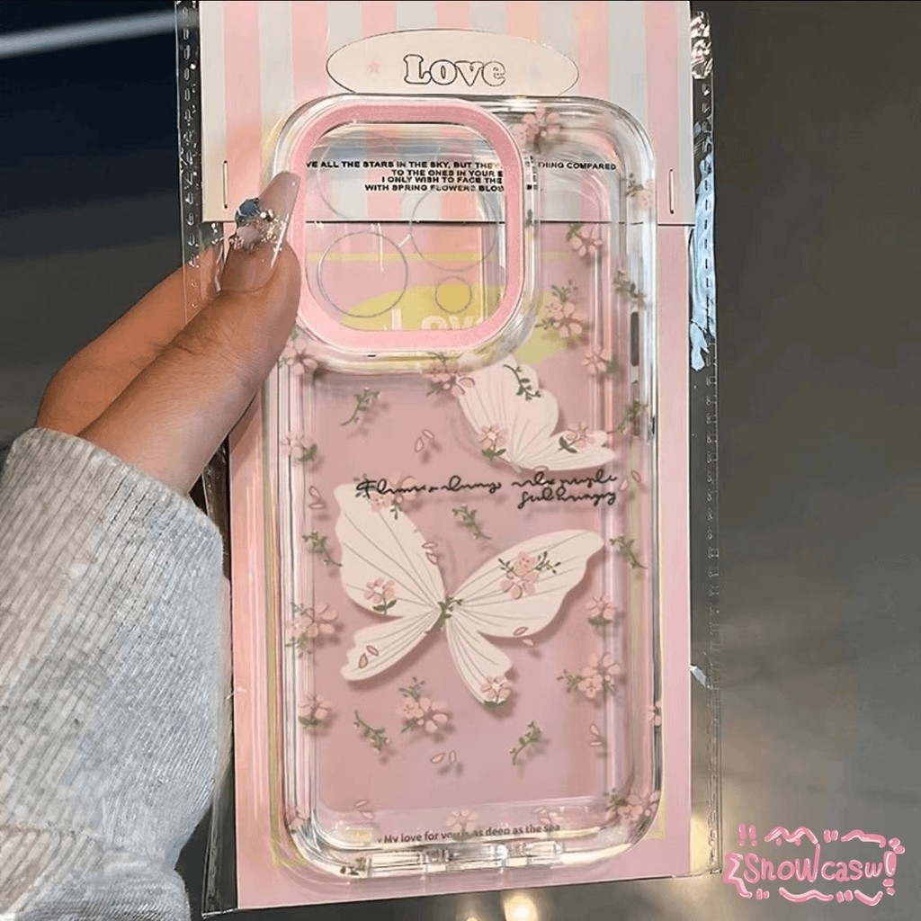 โบว์ดอกไม้สดสวยงามลวดลายผีเสื้อฝันถึง เคส Samsung A51 A05S A13 A54 A23 A03 A24 A15 A34 A12 A50 A05 A14 A04 A32 M01S M12