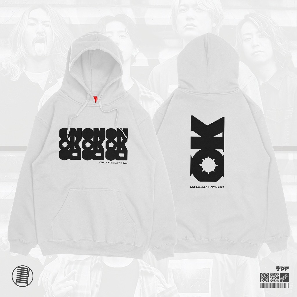 ผ้าฝ้ายแท้💖 Hoodie ONE OK ROCK หรูหราโรค Tour Taka Ryota Toru Tomoya JRock JPop เพลงอะนิเมะมังงะญี่ป