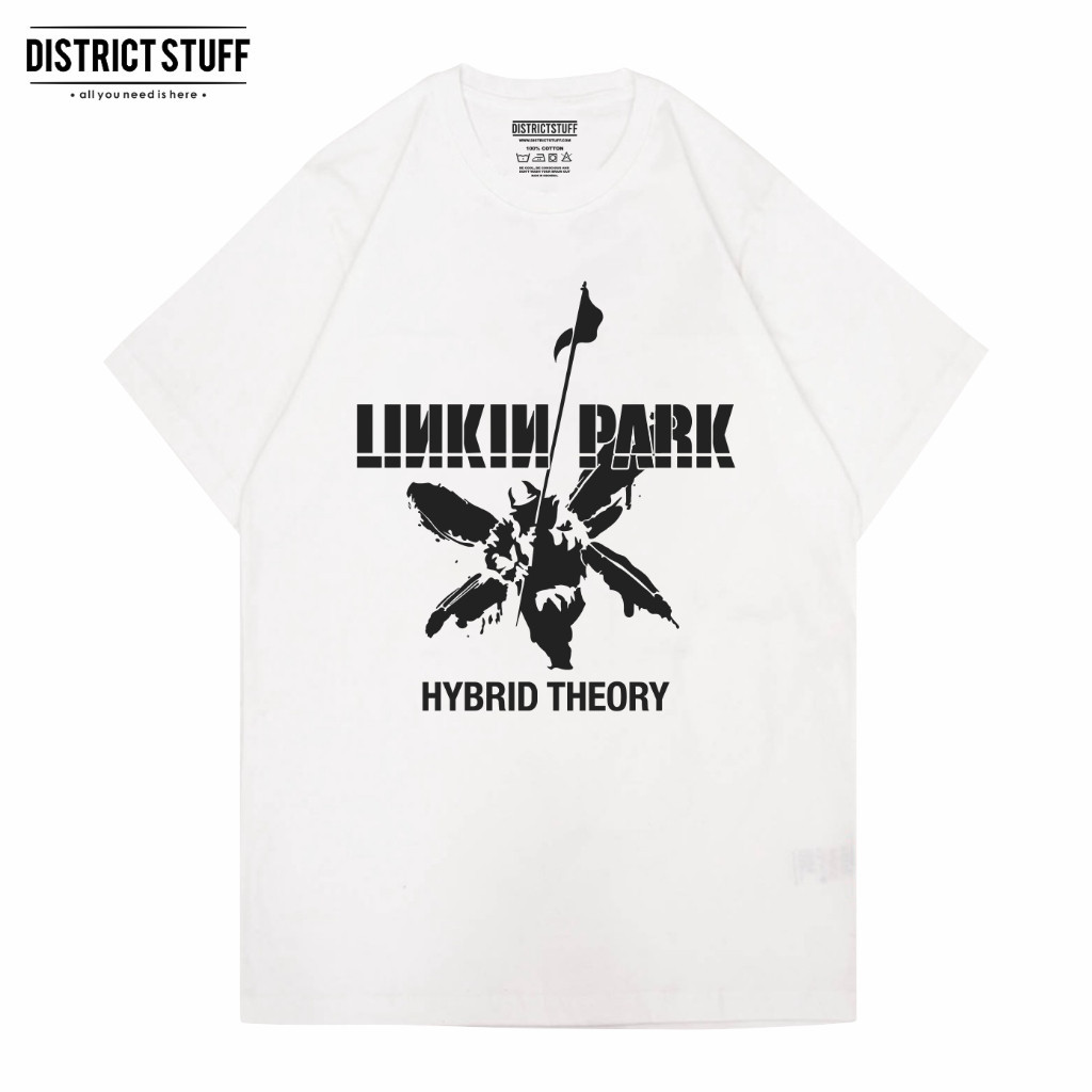 Linkin Park Hybird Theory เสื้อยืดวินเทจผู้ชายผู้หญิงเหงื่อ-Absorbing เสื้อยืด vintage Distro Men Ea