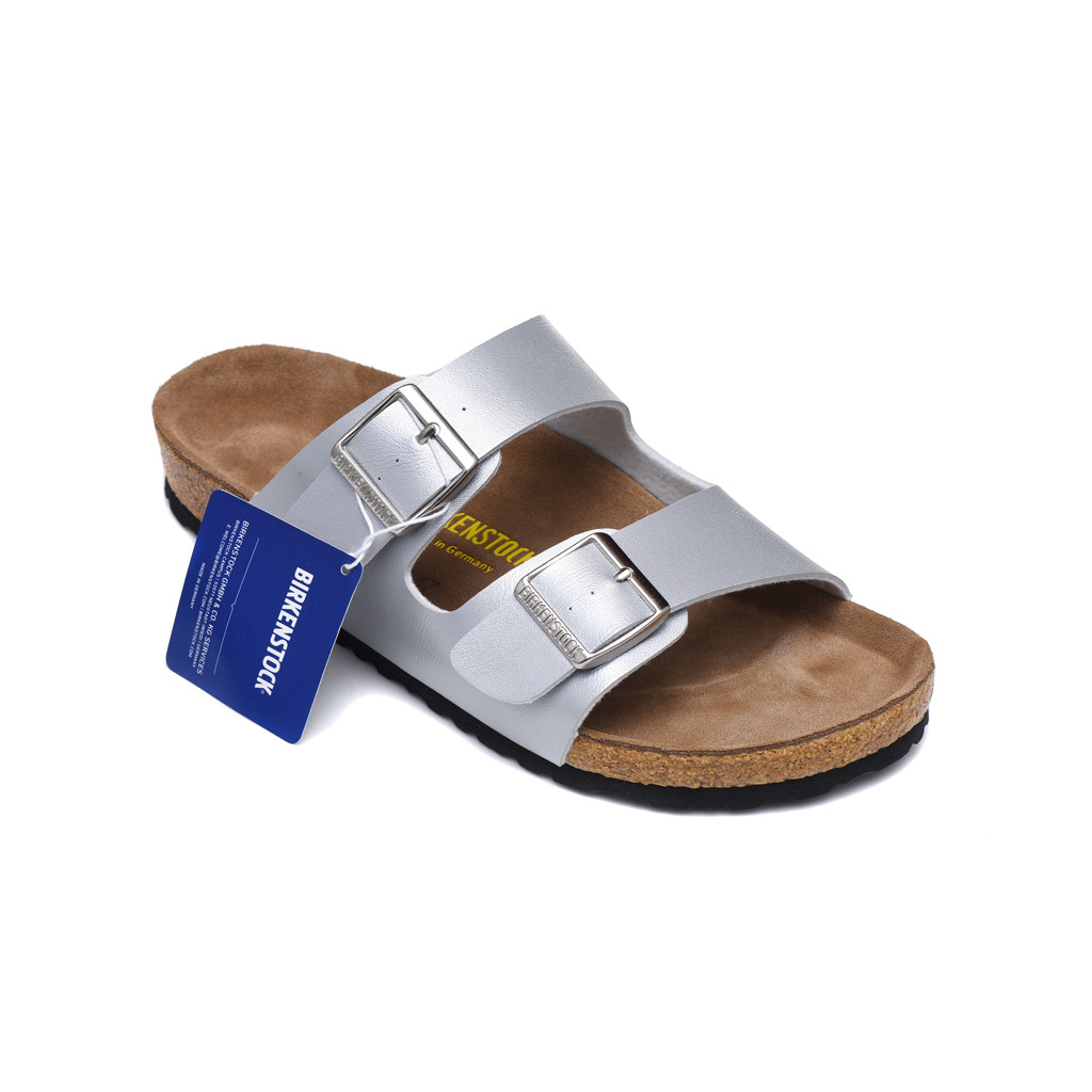 [Box+ToeBag] พร้อมส่ง Birken9 color collection double belt gold รองเท้าแตะลําลอง Size: 34-46 U66J
