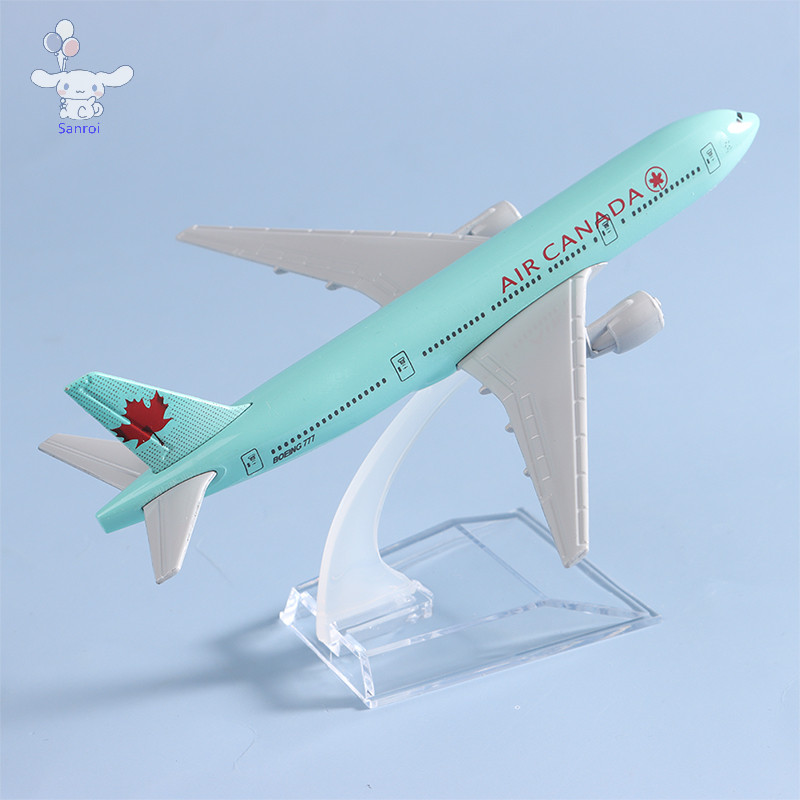 [San] Air Canada Boeing 777 Plane Model Alloy Metal Model เครื่องบินของที่ระลึกรุ่น 16cm POP