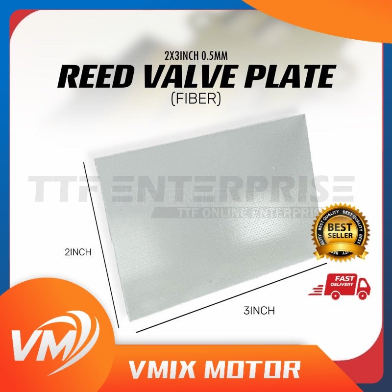 จานวาล์ว REED RACING (FIBER) UNIVERSAL 2X3 INCH 0.5MM