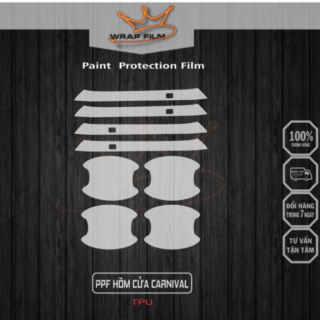 Ppf TPU Film ปกป้องกลวง - มือจับประตูสําหรับ KIA CARNIVAL