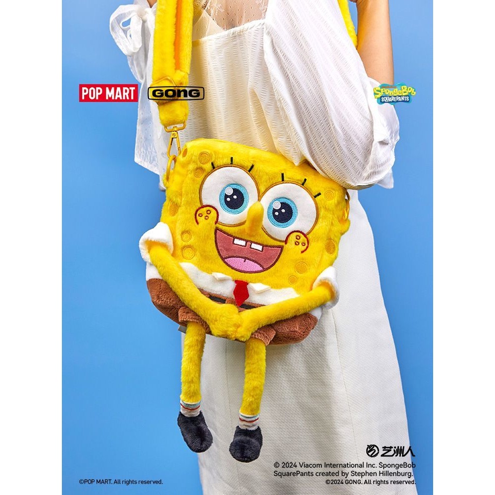 【พร้อมส่ง】spongebob popmart spongebob plush shoulder bag Crossbody Bags Fashionable items