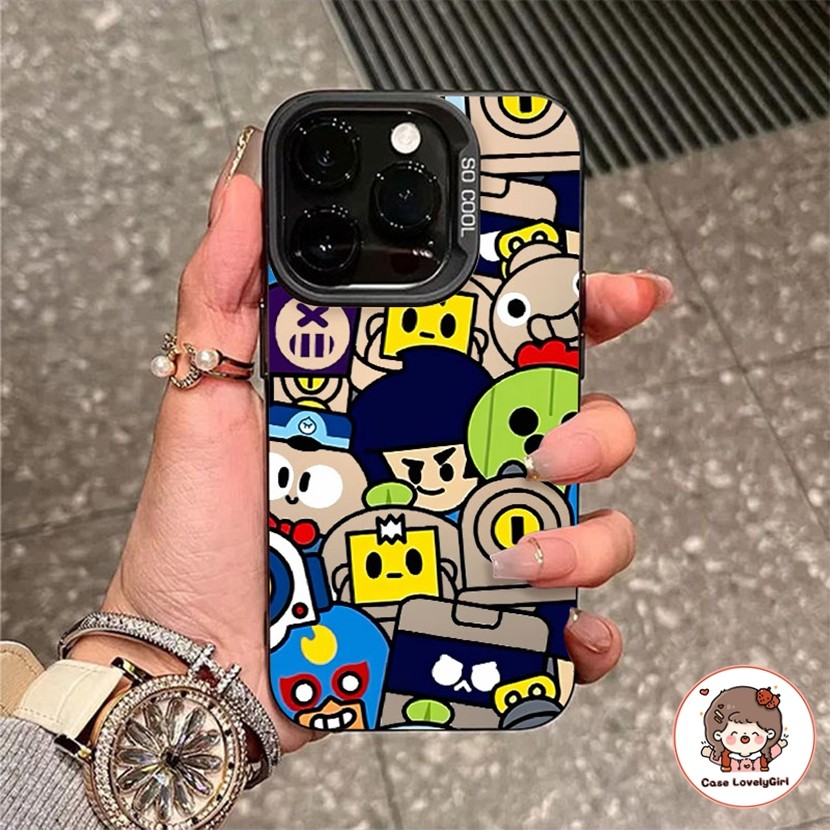 🔥ส่งจากไทย🔥การ์ตูนต่อสู้ถิ่นทุรกันดาร เคส IPhone 15 16 11 13 14 12 Pro Max IPhone 7 Plus 8 Plus X Xs Max Hard Case