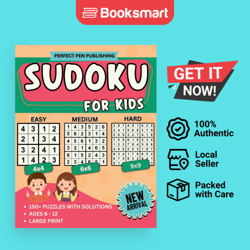 Sudoku สําหรับเด็ก: หนังสือปริศนา Sudoku เริ่มต้นสําหรับเด็ก 4x4, 6x6, 9x9 กริด L - 9781962592017