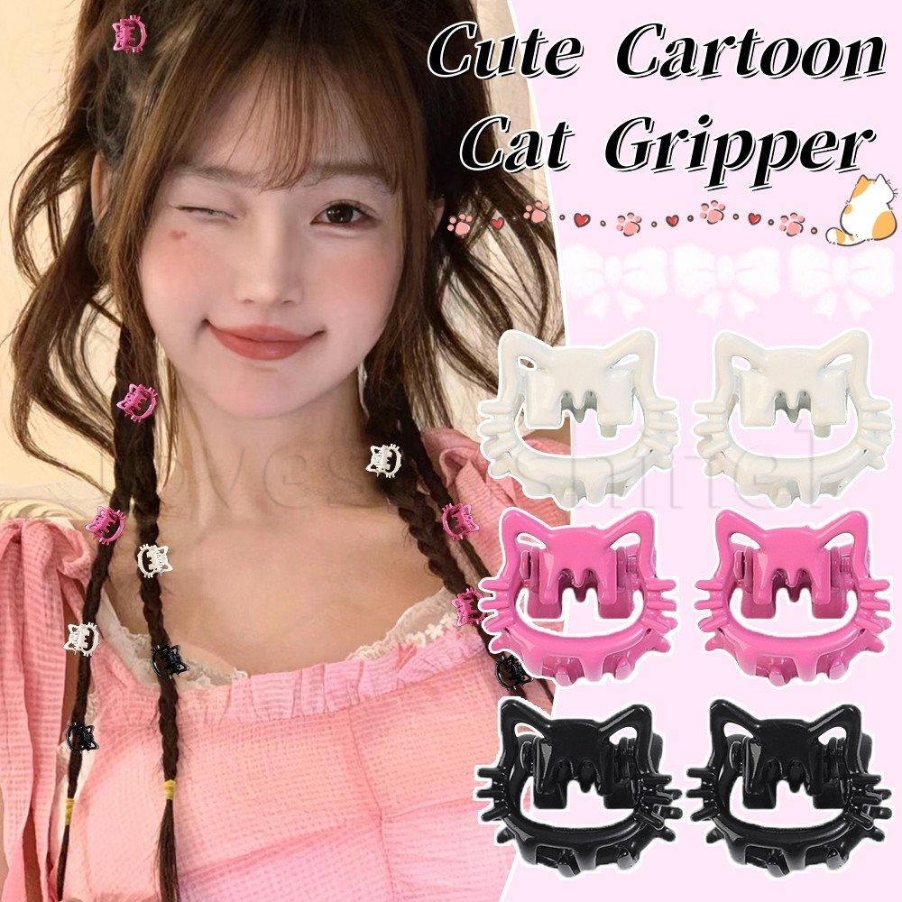 เกาหลีหวาน เคที แมวการ์ตูนแมวรอยขีดข่วนคลิป-สําหรับอุปกรณ์จัดแต่งทรงผม-หลาย,แฟชั่น,น่ารัก-น้อยที่สุดโลหะฉลามคลิป หูฟัง-ผู้หญิงสาวของขวัญหนีบ