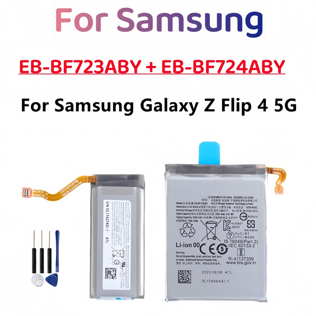แบตเตอรี่ EB-BF724ABY EB-BF723ABY สำหรับ Samsung Galaxy Z Z flip 4 5G F724 F723 + เครื่องมือฟรี