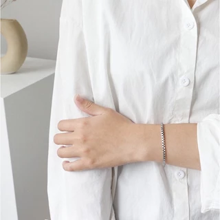 สร้อยข้อมือ เงิน s925 สไตล์วินเทจ แนวเกาหลี 1 ชิ้น