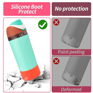 ขวดน้ําด้านล่างแขน Owala Boot 24oz ซิลิโคน Owala16oz Boot, Anti-Slip ป้องกันซิลิคอนด้านล่างฝาครอบขวดสแตนเลสซิลิโคน Boot กีฬา Tumbler อุปกรณ์เสริม