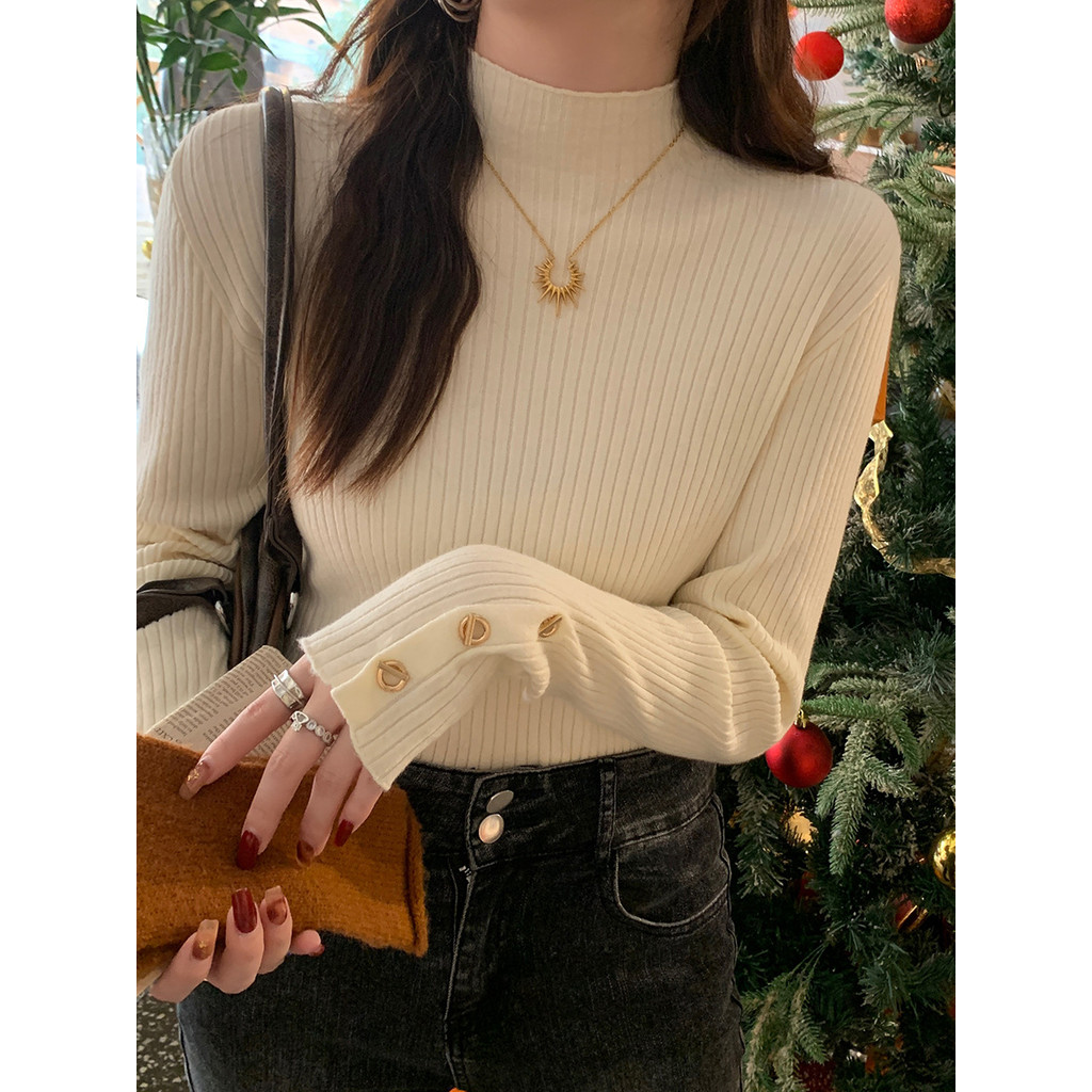 ครึ่งคอเต่า Bottoming เสื้อผู้หญิงฤดูใบไม้ผลิฤดูใบไม้ร่วงสไตล์ใหม่แฟชั่นด้านใน S