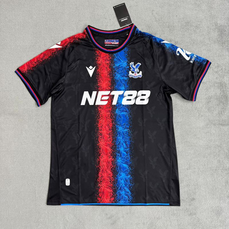 24-25 Crystal Palace 2 Away เสื้อ S-XXL คุณภาพสูงแขนสั้นเสื้อแห้งเร็วกีฬาฟุตบอลด้านบน AAA