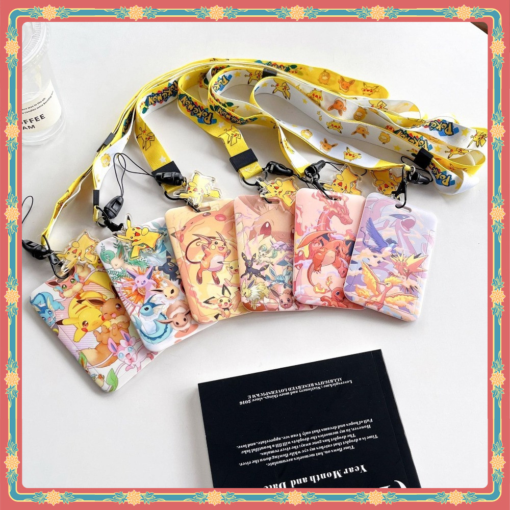 พร้อมสต็อกน่ารักโปเกมอน Eevee สายคล้องยาว ซองใส่บัตรแข็ง ป้องกันรูปถ่ายโพลารอยด์ พกพาสะดวก ป้องกันหาย ใช้บัตรรถบัส/MRT ABS ขายส่ง