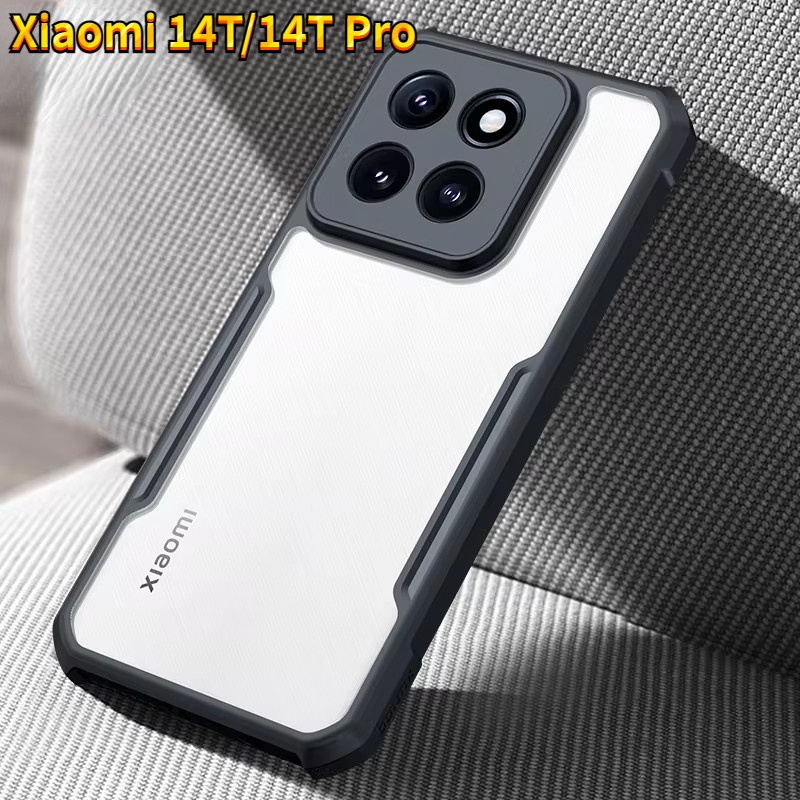 เกราะกันกระแทกสําหรับ Xiaomi 14T Pro 5G 2024 เคสโทรศัพท์โปร่งใสอะคริลิคสําหรับ Mi 14TPro 14 T Xiaomi14T Xiaomi14TPro กล้องป้องกันกรณี