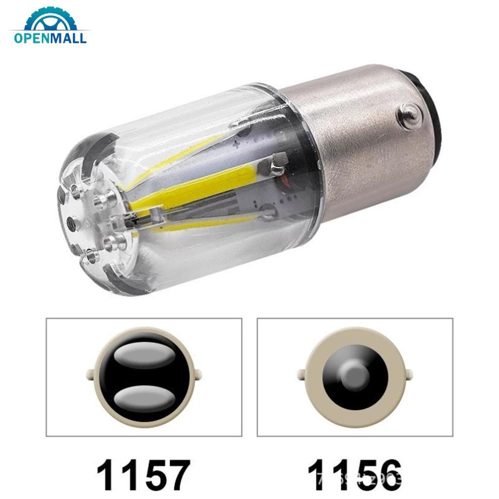 Openmall 1PC COB 1156 1157 รถ LED สัญญาณไฟเลี้ยวหลอดไฟ BA15S P21W P21/5W LED ย้อนกลับโคมไฟ 12V รถยนต์ F6X1