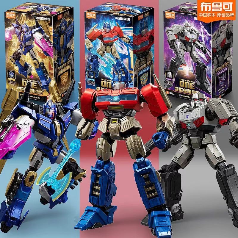 Blokees Transformers Origin Optimus Prime Megatron Heavenly Enemy ประกอบรูป Building Block Man