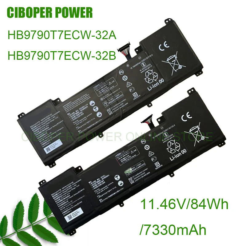CP Laptop Battery HB9790T7ECW-32A/HB9790T7ECW-32B 11.46V/84Wh/7330mAh For  MateBook 16 R7 5800H Note