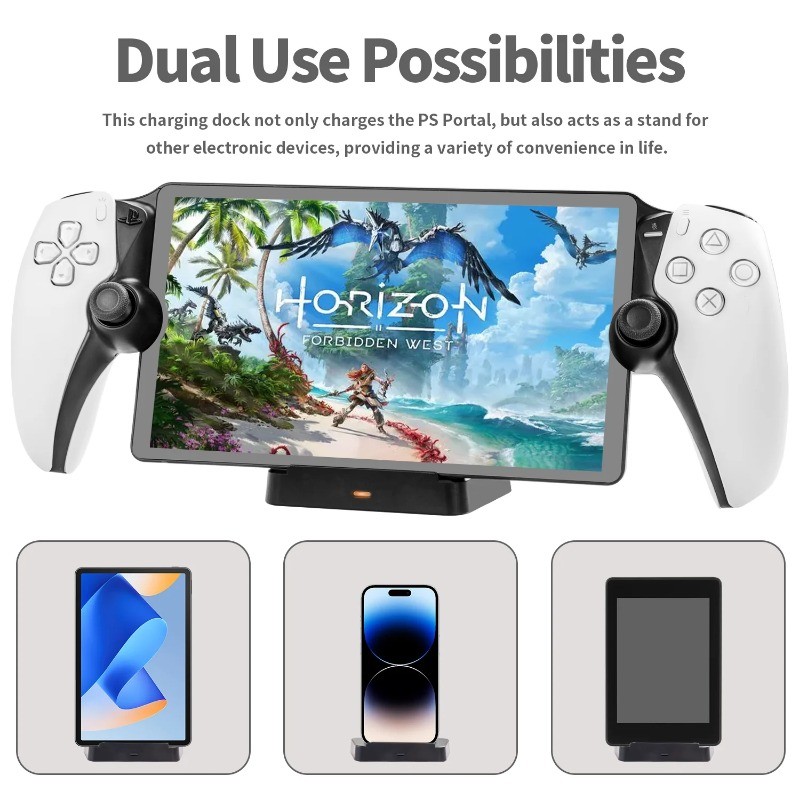 สําหรับ PS Portal แท่นชาร์จมือถือ Magnetic Type-C Streaming แท่นชาร์จมือถือสําหรับ PlayStation Portal - รูปที่ 4