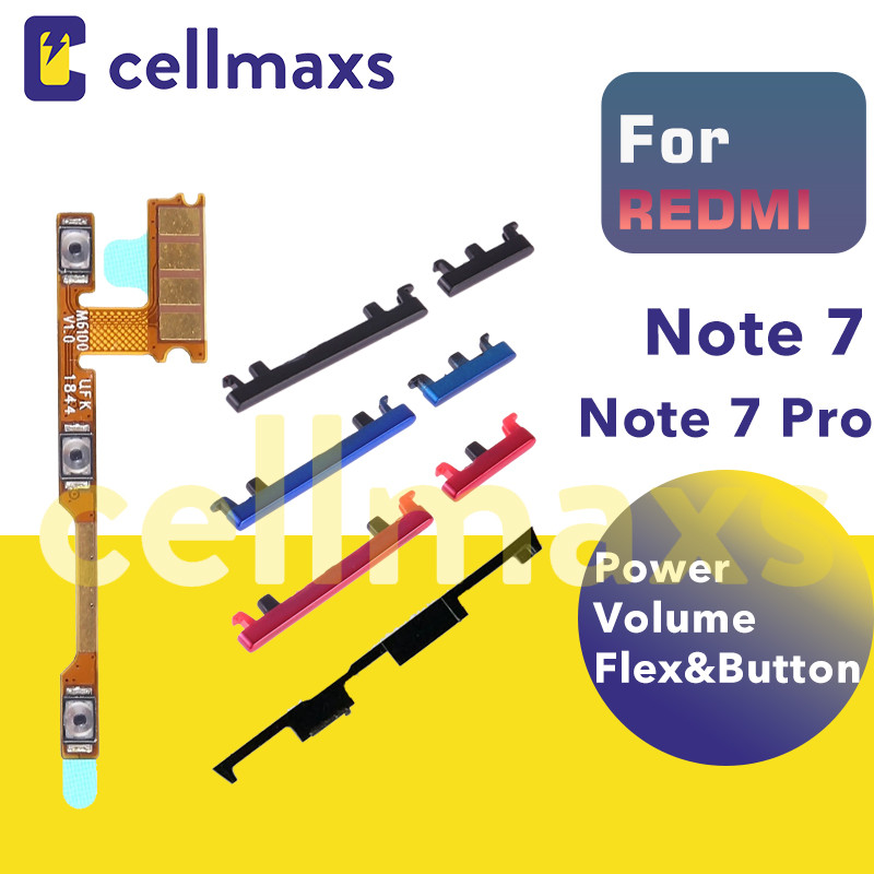 สําหรับ REDMI หมายเหตุ 7 หมายเหตุ 7 Pro เปิดปริมาณ Flex ปุ่ม M1901F7G M1901F7S