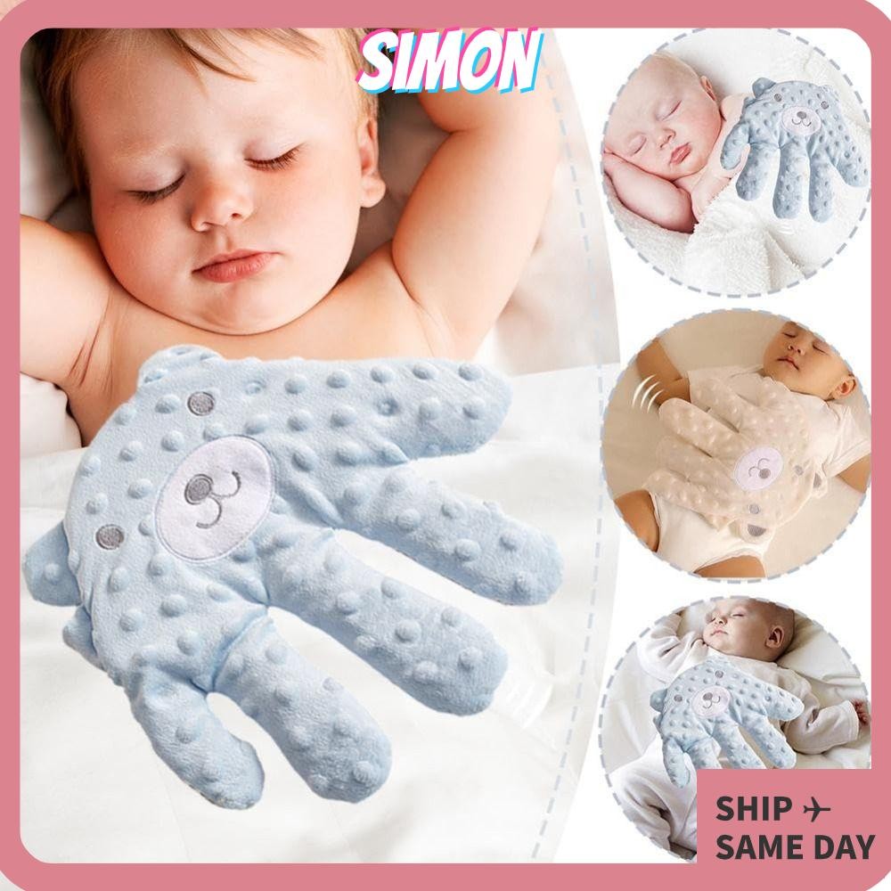 Simon Baby Startle ถุงมือป้องกัน, พร้อมรีโมทคอนโทรลไฟฟ้า Baby Soothing Palm, กํามะหยี่นุ่มการ์ตูนเด็ก Sleeping Palm