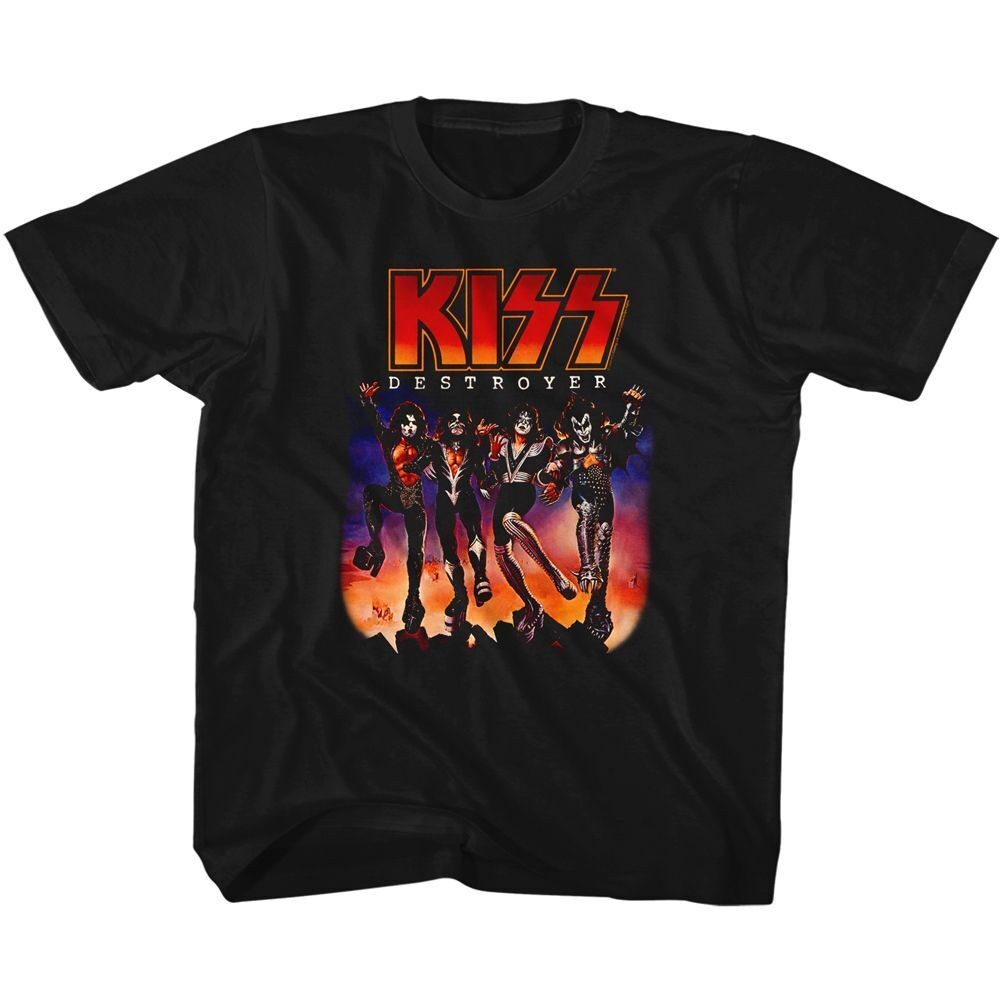 เสื้อวง Mens Kiss Destroyer Rock And Roll