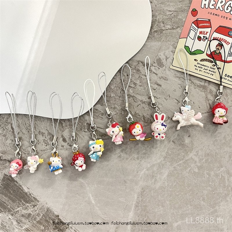เคสโทรศัพท์มือถืออุปกรณ์เสริม ktcat HelloKitty กระเป๋าตุ๊กตา Merlotti ห่วงโซ่จี้ easp