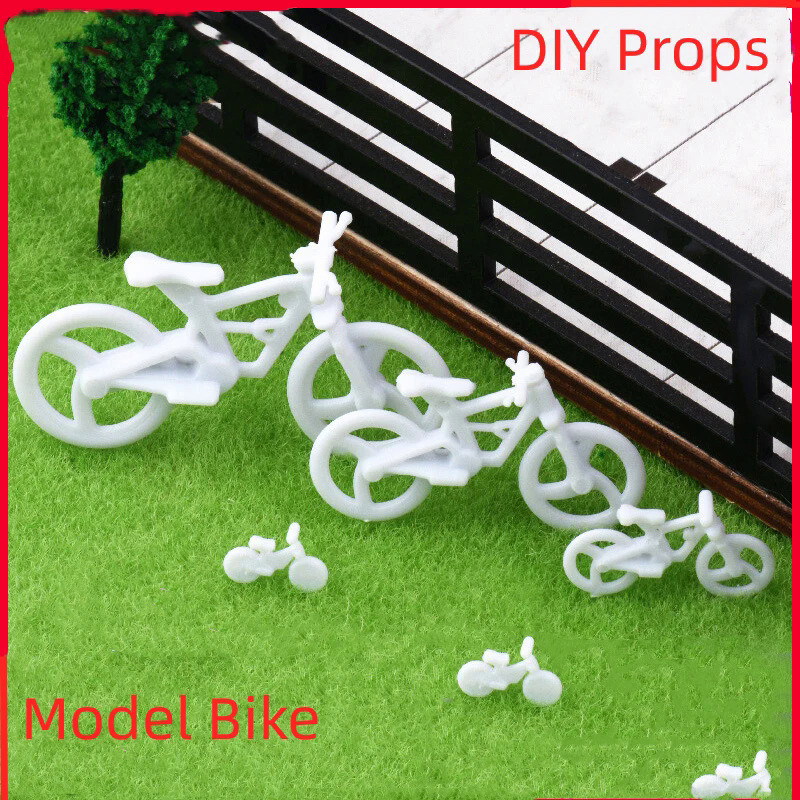 5pcs Mini Bicycle Vehicle Model Toy Bike for Miniature City Scene Landscape Garden Figure Decorative