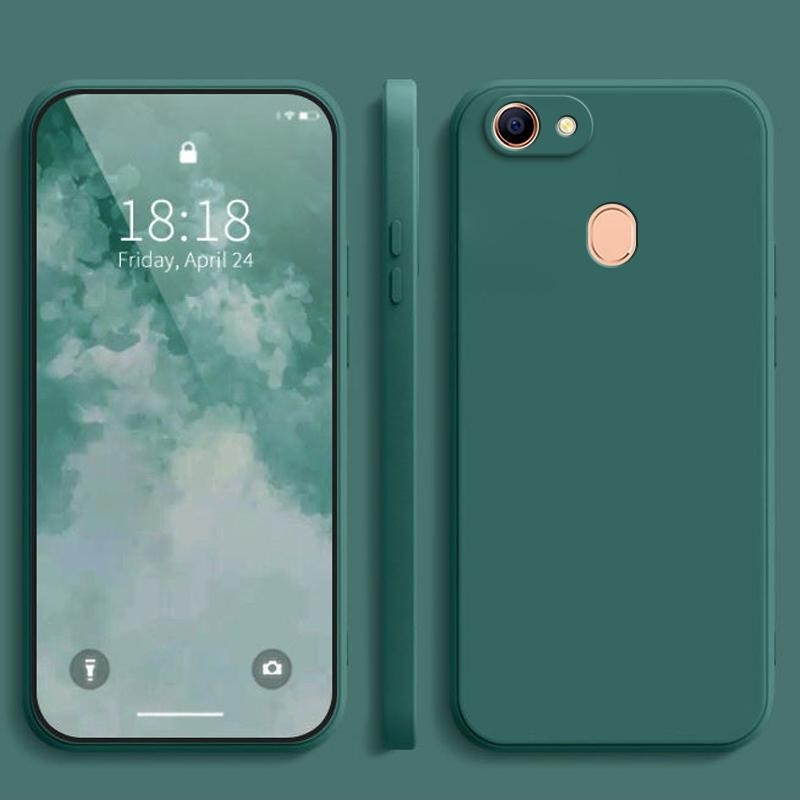 เคส OPPO F5 สีทึบ OPPO F5 เคสซิลิโคนป้องกันการตกสีธรรมดาเรียบง่าย YT - รูปที่ 2
