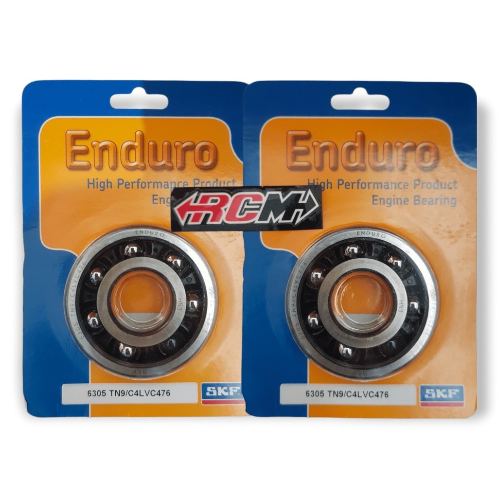 A PAIR OF BEARINGS LAKER KREK AS KRUK AS CRANKSHAFT เซรามิค SKF ENDURO 6305 TN9 C4 RACING VIXION OLD