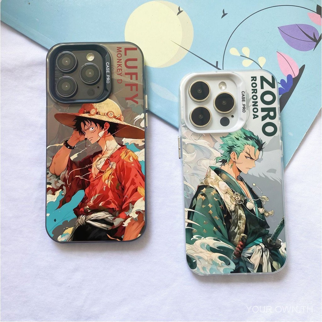 One Piece Road สายบินสีเงิน IMD เคสมือถือสำหรับ iPhone 15 iphone14promax12/13เทรนด์11 6kgo