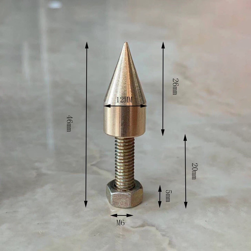 Hifi Audio M6 M8 M10 ลําโพง Spikes เครื่องขยายเสียงขาตั้งฟุต Pad ทองเหลืองเสียงขาตั้งกล้องแยกเล็บขาตั้ง Peak โช้คอัพ