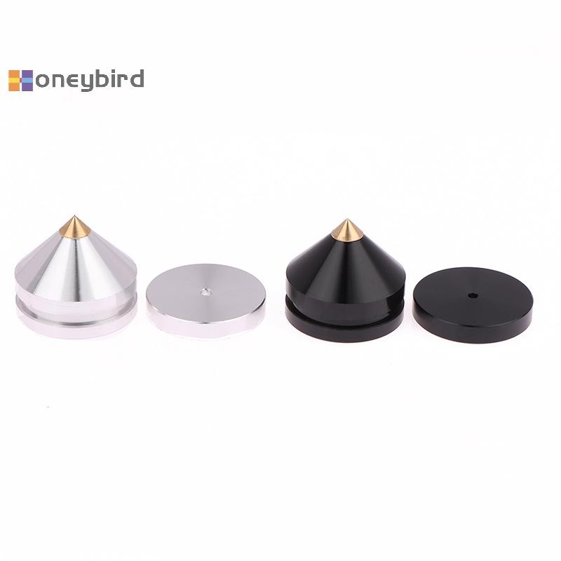 Honeybird 1 ชุดลําโพงลําโพง Spikes ขาตั้งฟุตลําโพงเสียงอะไหล่ซ่อม Turntable Stand โช้คอัพ Pin Nails และ Pads Nice