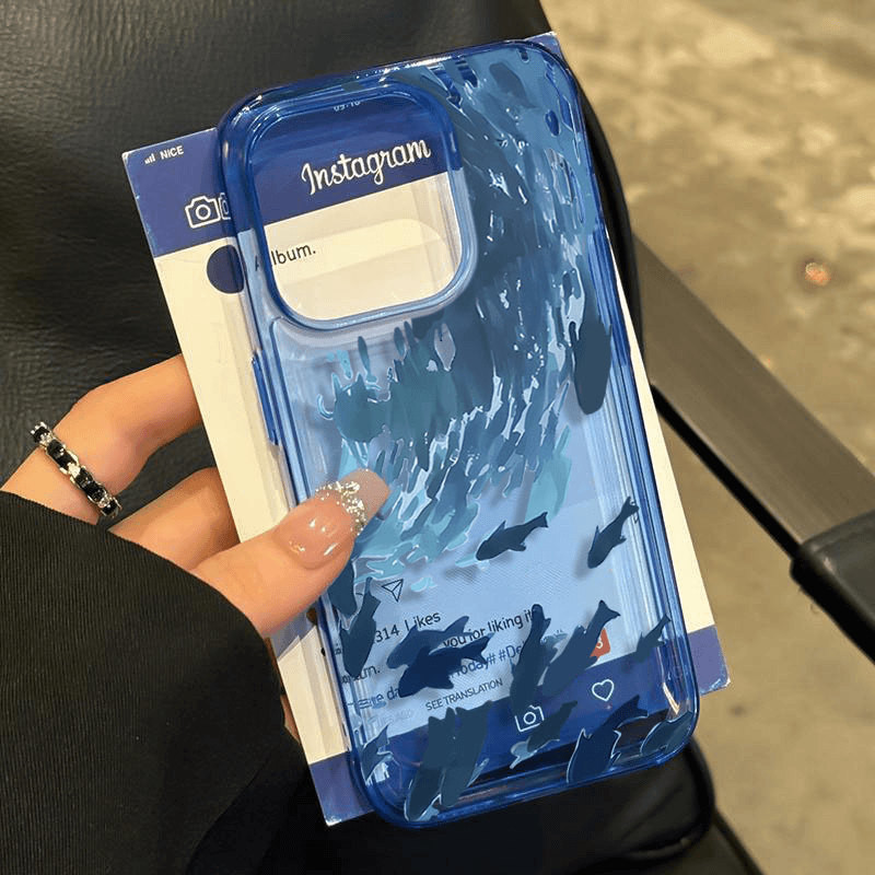 Creative Deep Sea Fish Group เหมาะสําหรับ iPhone15/14promax เคสโทรศัพท์ Apple 13 Soft Case 12 ความโปร่งใสสูง 11 กรณี GWSA