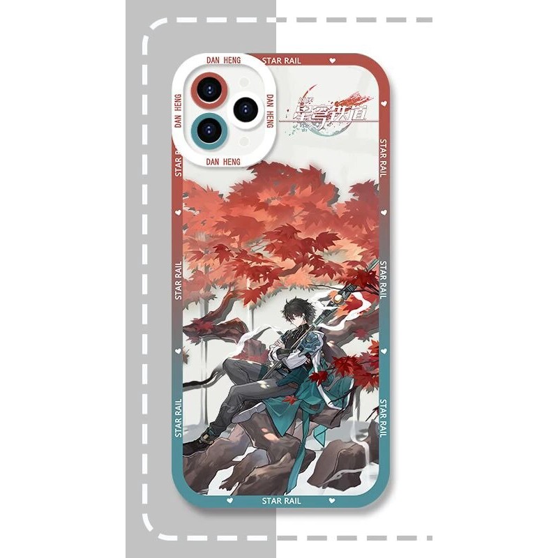 เคส iPhone Square Edge ของ Samsung Xiaomi Oppo Honkai:Star Rail Square Edge พิมพ์ลาย Dan Heng