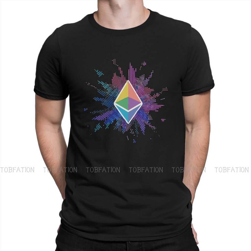 Ethereum 2.0 Foundation Graphic TShirt Crypto Coin Creative Tops สบาย T เสื้อชาย Tee เสื้อผ้าที่ไม่ซ