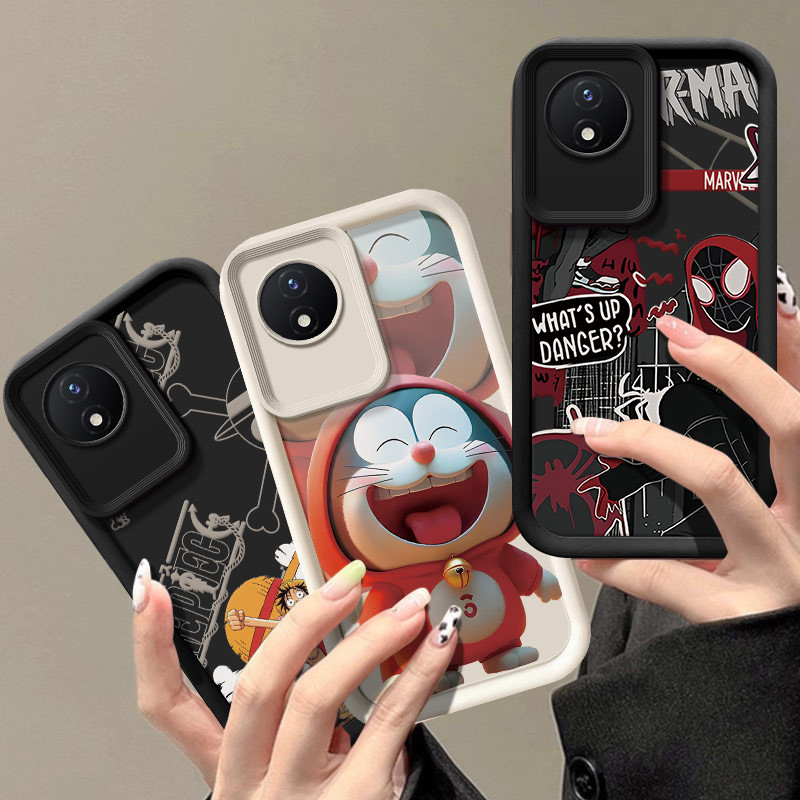 เคส vivo y02a, รูปหล่อซิลิโคนนุ่มโทรศัพท์กรณี วันพีช KLQ2TY1
