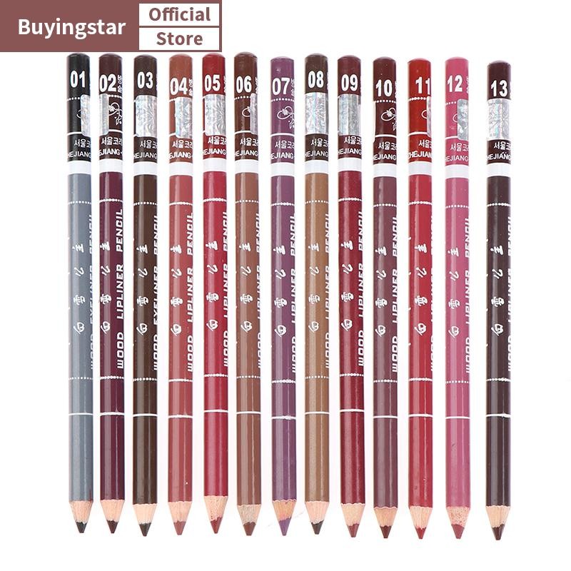 Zcx 1 ชิ้น Professional Wood Lip Liner กันน้ํา Lady Long Lasg Lip Liner ดินสอ VO